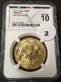 2023 $50 Gold Buffalo  NGCX MS10 FDOI