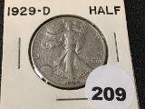 1929-D Walking Liberty Half