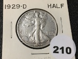 1929-D Walking Liberty Half