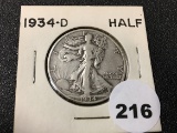 1934-D Walking Liberty Half