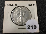 1934-S Walking Liberty Half