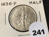 1936 Walking Liberty Half