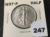 1937 Walking Liberty Half