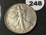 1937 Walking Liberty Half