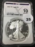 2023-W $1 Silver Eagle NGCX PF10 Ultra Cameo