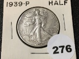 1939 Walking Liberty Half