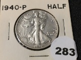 1940 Walking Liberty Half