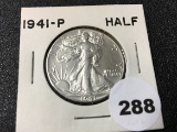 1941 Walking Liberty Half