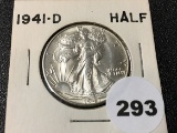 1941-D Walking Liberty Half, BU