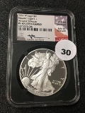 2021 $1 Silver Eagle NGC PF70 T-1 Ultra Cameo Advance Releases, J. Mercanti