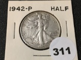 1942 Walking Liberty Half