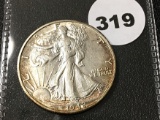 1942-D Walking Liberty Half