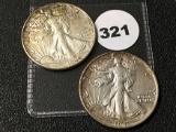 1942. 42-S Walking Liberty Half Dollars