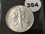 1945 Walking Liberty Half, UNC