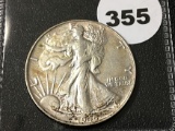 1945 Walking Liberty Half