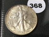 1946 Walking Liberty Half, UNC