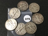 (7) 1946 Walking Liberty Half Dollars, Mixed Mints