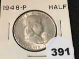 1948 Franklin Half, UNC
