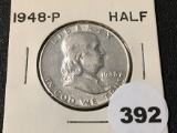 1948 Franklin Half, UNC