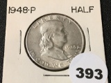 1948 Franklin Half, AU