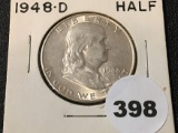 1948-D Franklin Half