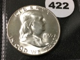 1955 Franklin Half, BU