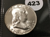 1955 Franklin Half, BU