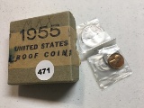 1955 Proof Set in Cardboard Box