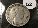 1898 Barber Half