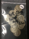 (13) 40% Silver Kennedy Half Dollars