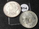 2 X $ 1921, 21-S Morgan Dollars