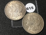 2 X $ 1921 Morgan Dollar