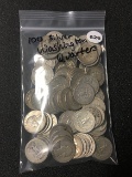 (100) Silver Washington Quarters
