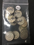 (18) Franklin Half Dollars