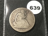 1858-O Seated Half