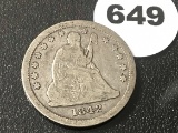 1842-O Seated Quarter, Small Date ?