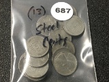 (13) Steel War Pennies