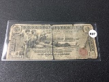 1886 US Silver Dollar, Torn, Poor Condition