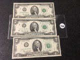 (3) 1976 $2 Legal Tender