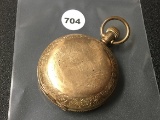 14k Elgin Fancy Case Pocket Watch