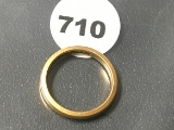 18k Gold Mens Wedding Band 3.39 Grams