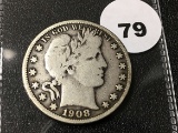 1808-O Barber Half