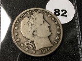1910-S Barber Half