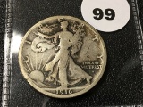 1916-S OBV Walking Liberty Half