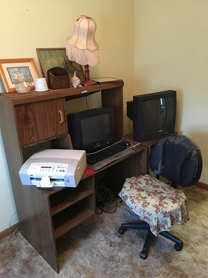 Computer Stand, TV, Lamp, Electronics & Misc.