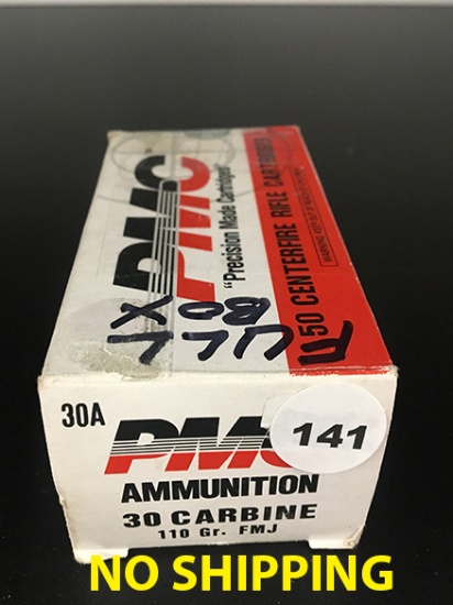 50 Rds, 30 Carbine, 110 gr