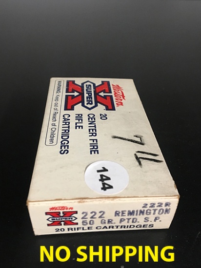 20 Rds, 222 Rem, 50 gr