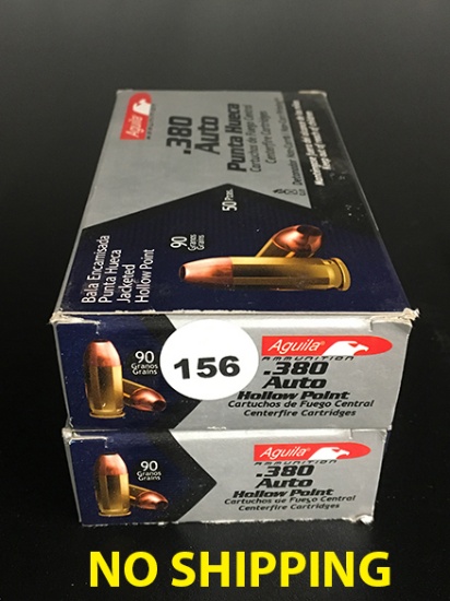 100 Rds, 380 Auto, HP., 90 gr