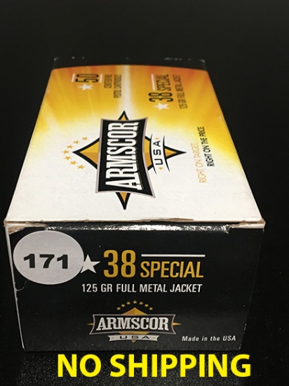 50 Rds, 38 Special, 125 gr
