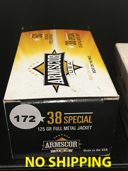 50 Rds, 38 Special, 125 gr